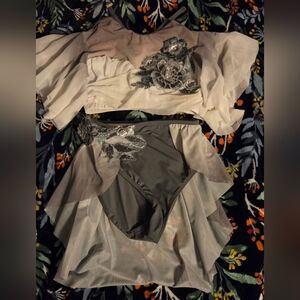 Revolution TH 24181 Floral Embroidered Two-Piece Set  Child Medium